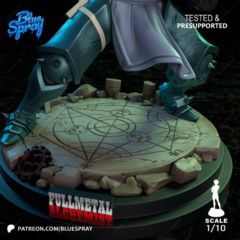 P站图纸印象馆 Blue Spray 钢之炼金术师 艾尔冯斯·艾尔利克 Blue Spray 钢之炼金术师 艾尔冯斯·艾尔利克