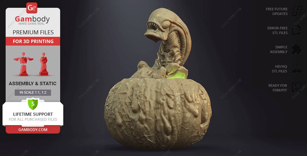 P站图纸印象馆 Gambody 异形南瓜灯 Gambody 异形南瓜灯