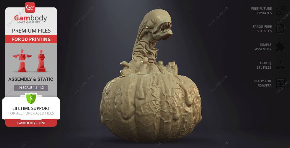 P站图纸印象馆 Gambody 异形南瓜灯 Gambody 异形南瓜灯