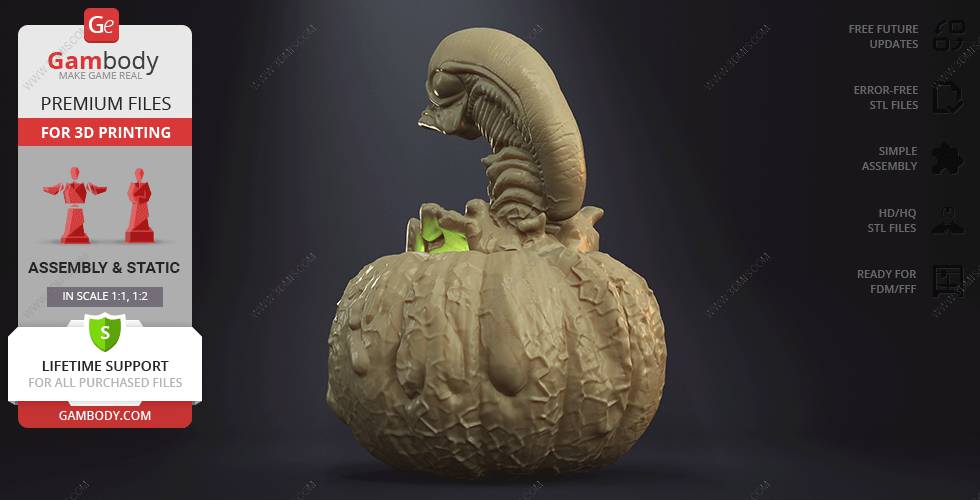 P站图纸印象馆 Gambody 异形南瓜灯 Gambody 异形南瓜灯