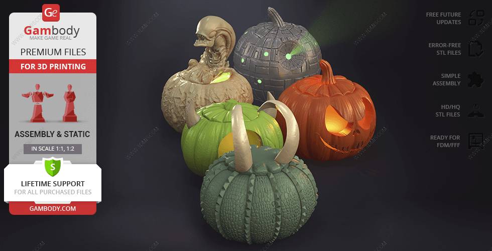 P站图纸印象馆 Gambody 迈克·华斯基南瓜灯 Gambody 迈克·华斯基南瓜灯