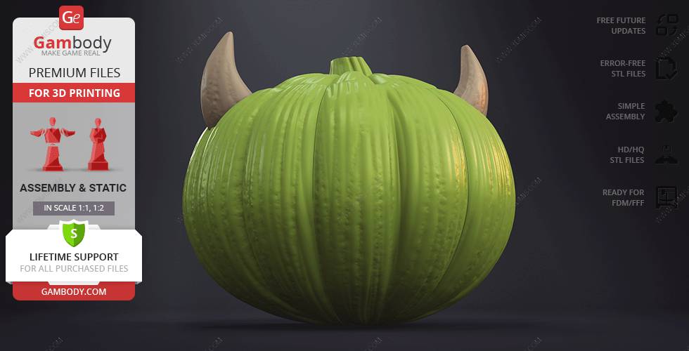 P站图纸印象馆 Gambody 迈克·华斯基南瓜灯 Gambody 迈克·华斯基南瓜灯