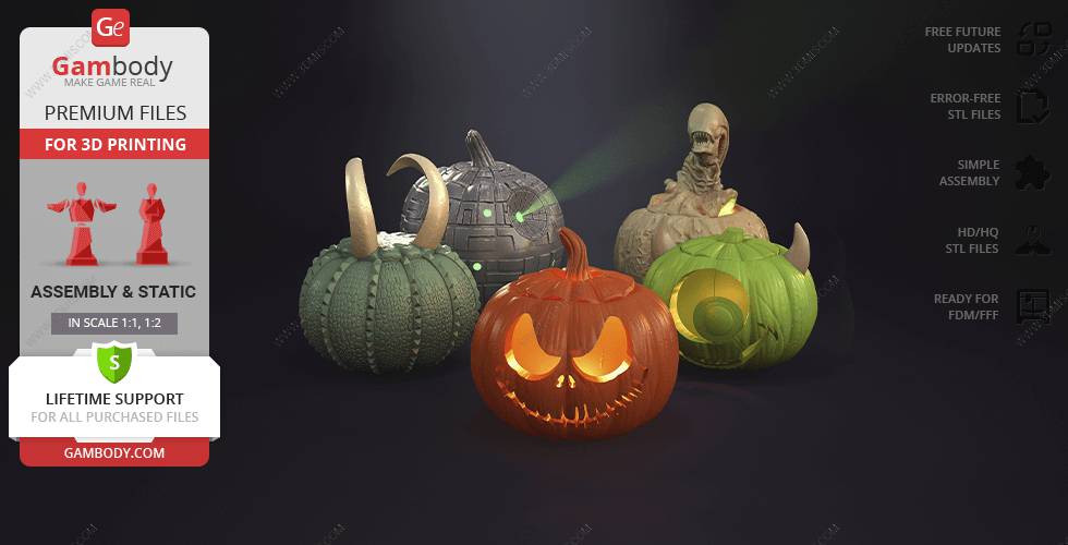 P站图纸印象馆 Gambody 迈克·华斯基南瓜灯 Gambody 迈克·华斯基南瓜灯