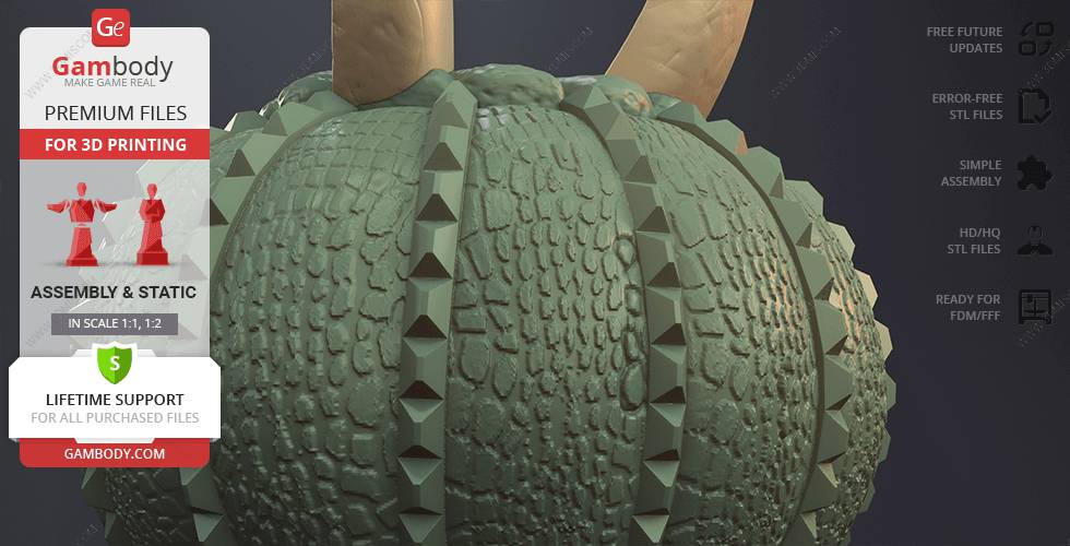 P站图纸印象馆 Gambody 洛基南瓜灯 Gambody 洛基南瓜灯