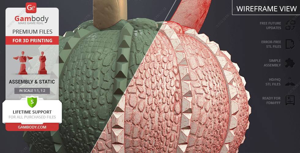 P站图纸印象馆 Gambody 洛基南瓜灯 Gambody 洛基南瓜灯