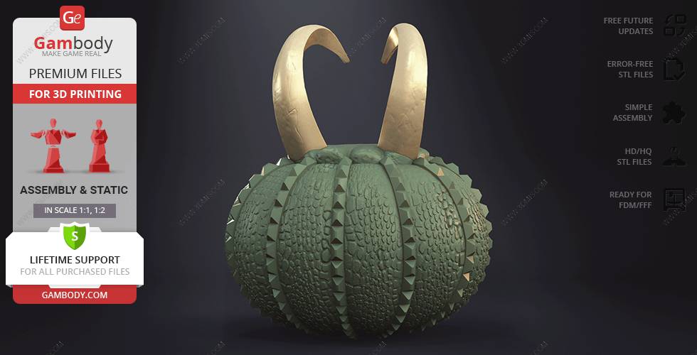 P站图纸印象馆 Gambody 洛基南瓜灯 Gambody 洛基南瓜灯