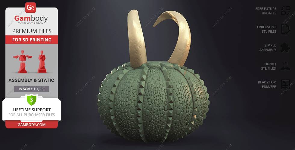 P站图纸印象馆 Gambody 洛基南瓜灯 Gambody 洛基南瓜灯