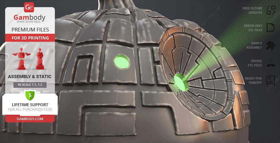 P站图纸印象馆 Gambody 死星南瓜灯 Gambody 死星南瓜灯