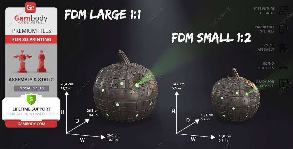 P站图纸印象馆 Gambody 死星南瓜灯 Gambody 死星南瓜灯