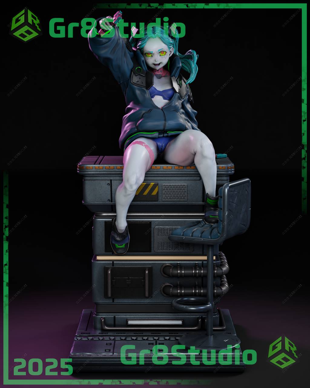 P站图纸印象馆 边缘行者 丽贝卡 边缘行者 丽贝卡