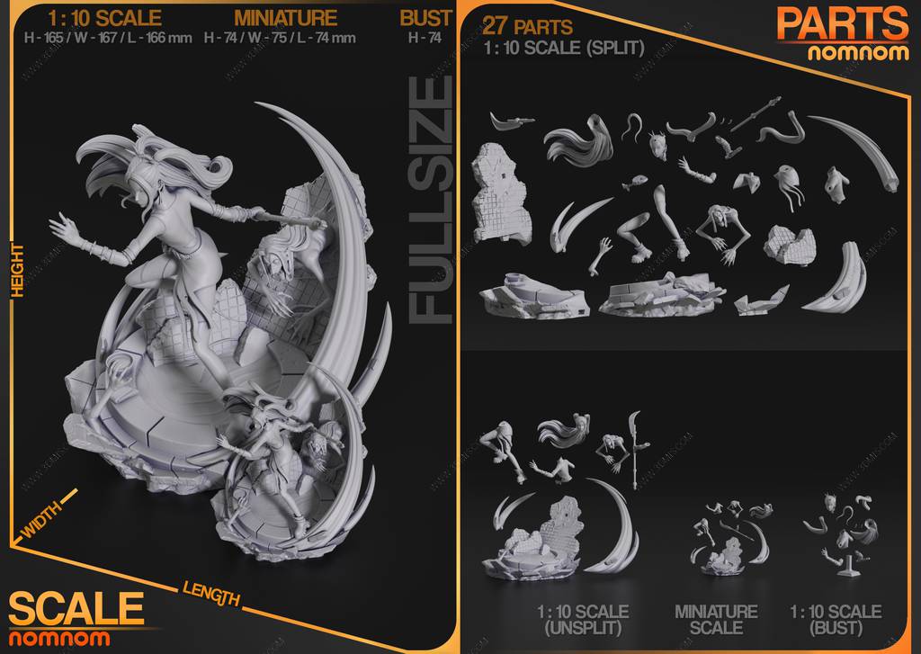 P站图纸印象馆 NomNom 猎魔女团 米拉 NomNom 猎魔女团 米拉