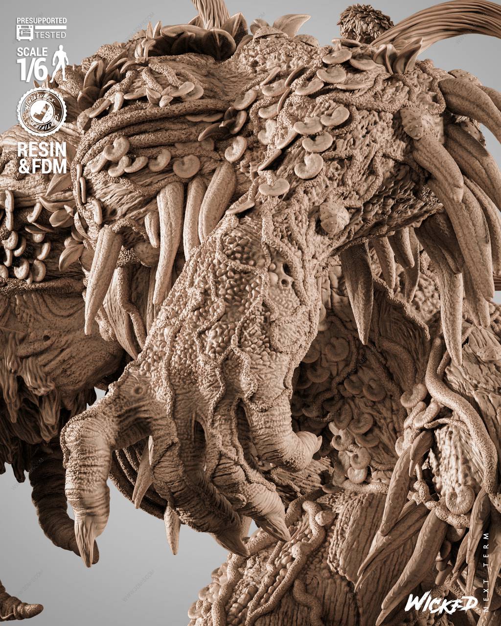 P站图纸印象馆 3DWicked 漫威 沼泽怪物 3DWicked 漫威 沼泽怪物