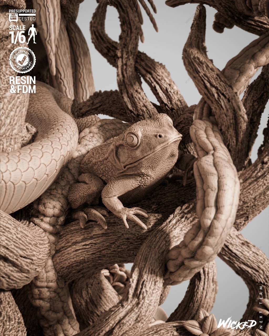 P站图纸印象馆 3DWicked 漫威 沼泽怪物 3DWicked 漫威 沼泽怪物