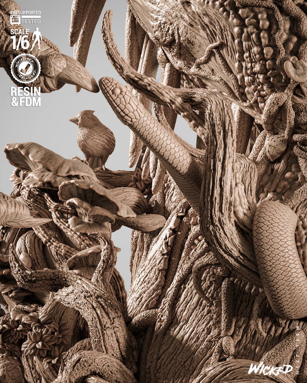 P站图纸印象馆 3DWicked 漫威 沼泽怪物 3DWicked 漫威 沼泽怪物