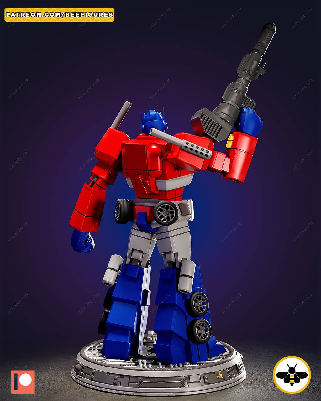 P站图纸印象馆 Bee Figures 变形金刚 擎天柱 Bee Figures 变形金刚 擎天柱