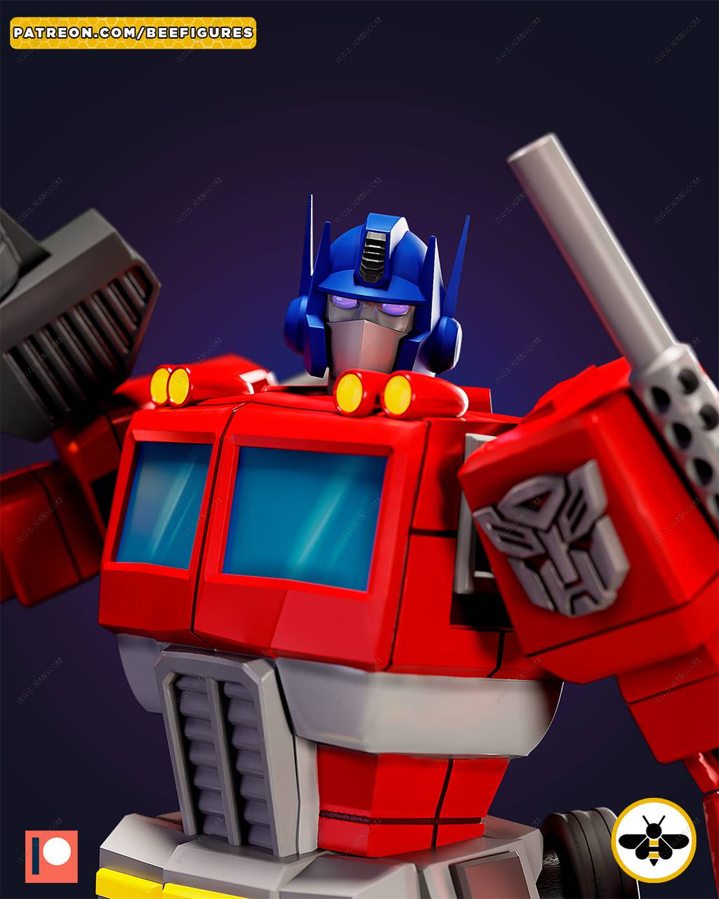 P站图纸印象馆 Bee Figures 变形金刚 擎天柱 Bee Figures 变形金刚 擎天柱