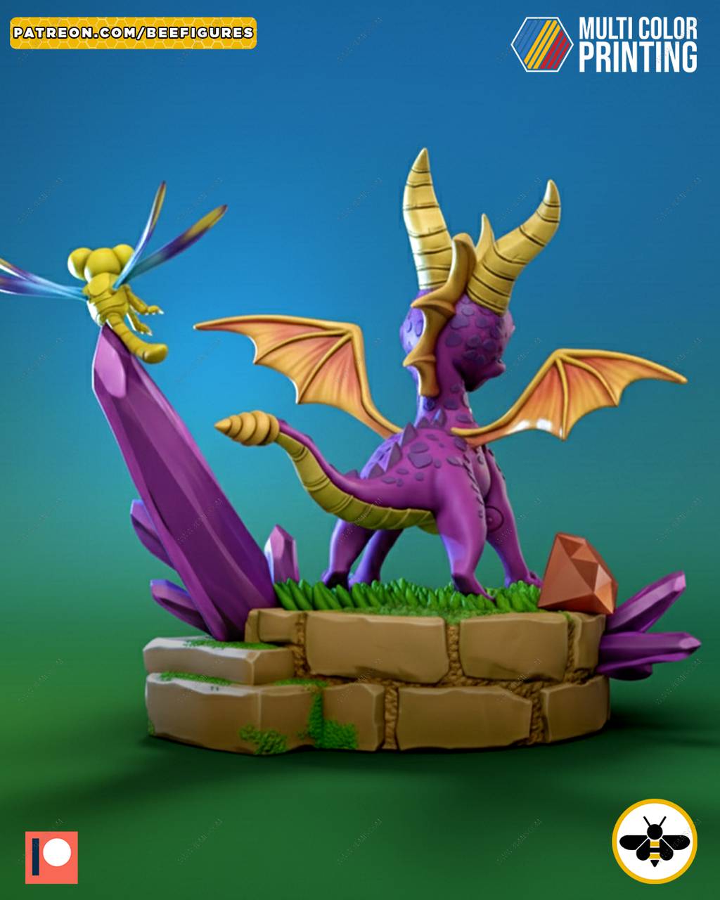 P站图纸印象馆 Bee Figures 紫龙斯派罗 Bee Figures 紫龙斯派罗