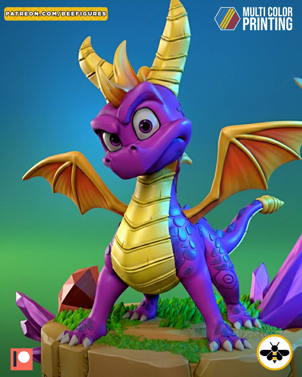 P站图纸印象馆 Bee Figures 紫龙斯派罗 Bee Figures 紫龙斯派罗