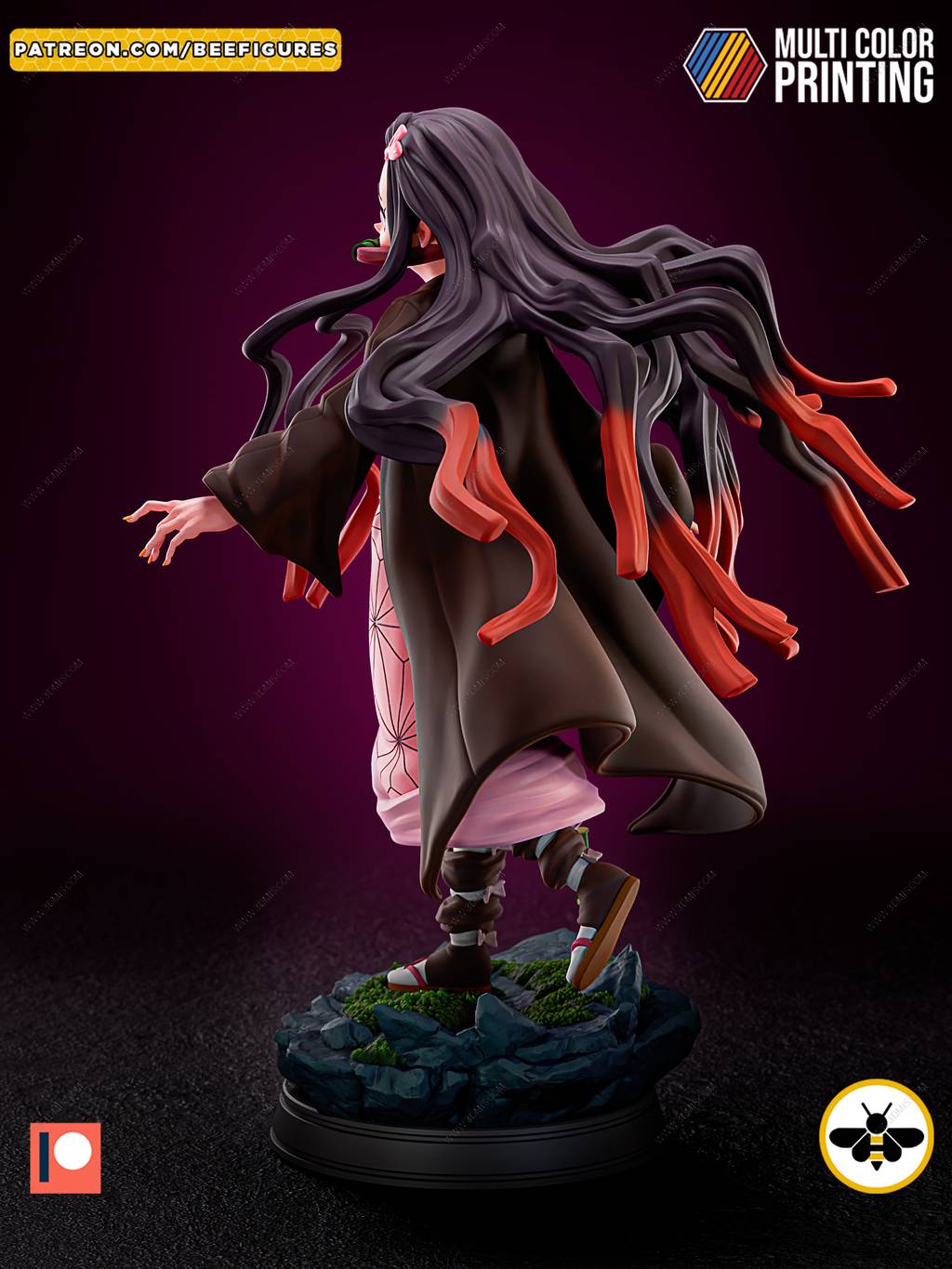 P站图纸印象馆 Bee Figures 鬼灭之刃 灶门祢豆子 Bee Figures 鬼灭之刃 灶门祢豆子