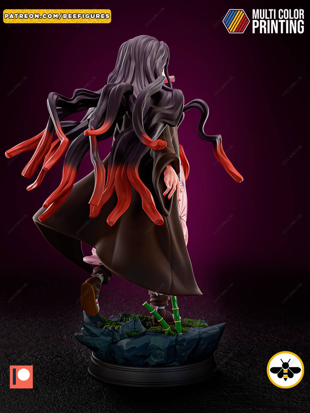 P站图纸印象馆 Bee Figures 鬼灭之刃 灶门祢豆子 Bee Figures 鬼灭之刃 灶门祢豆子