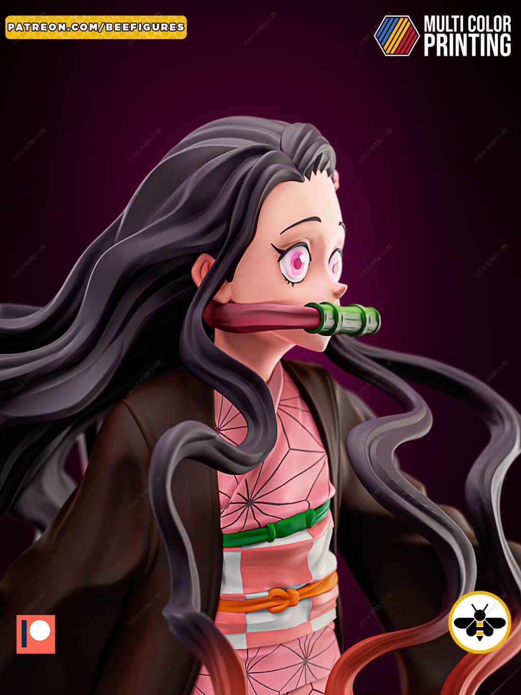 P站图纸印象馆 Bee Figures 鬼灭之刃 灶门祢豆子 Bee Figures 鬼灭之刃 灶门祢豆子