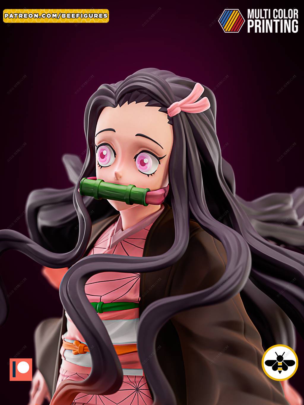 P站图纸印象馆 Bee Figures 鬼灭之刃 灶门祢豆子 Bee Figures 鬼灭之刃 灶门祢豆子