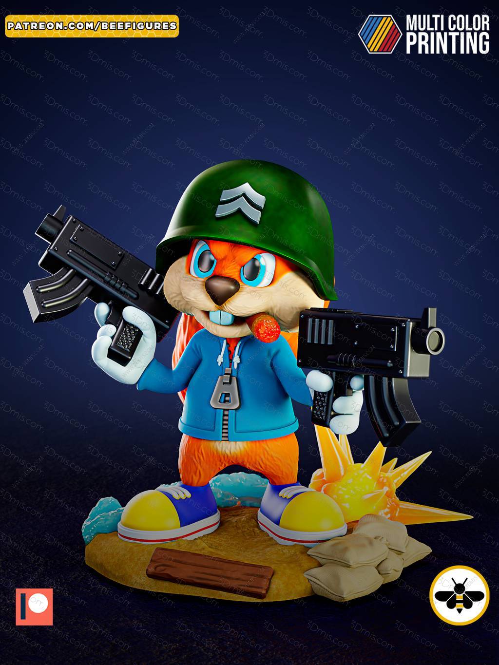 Bee Figures ‌康克的坏毛日 康克