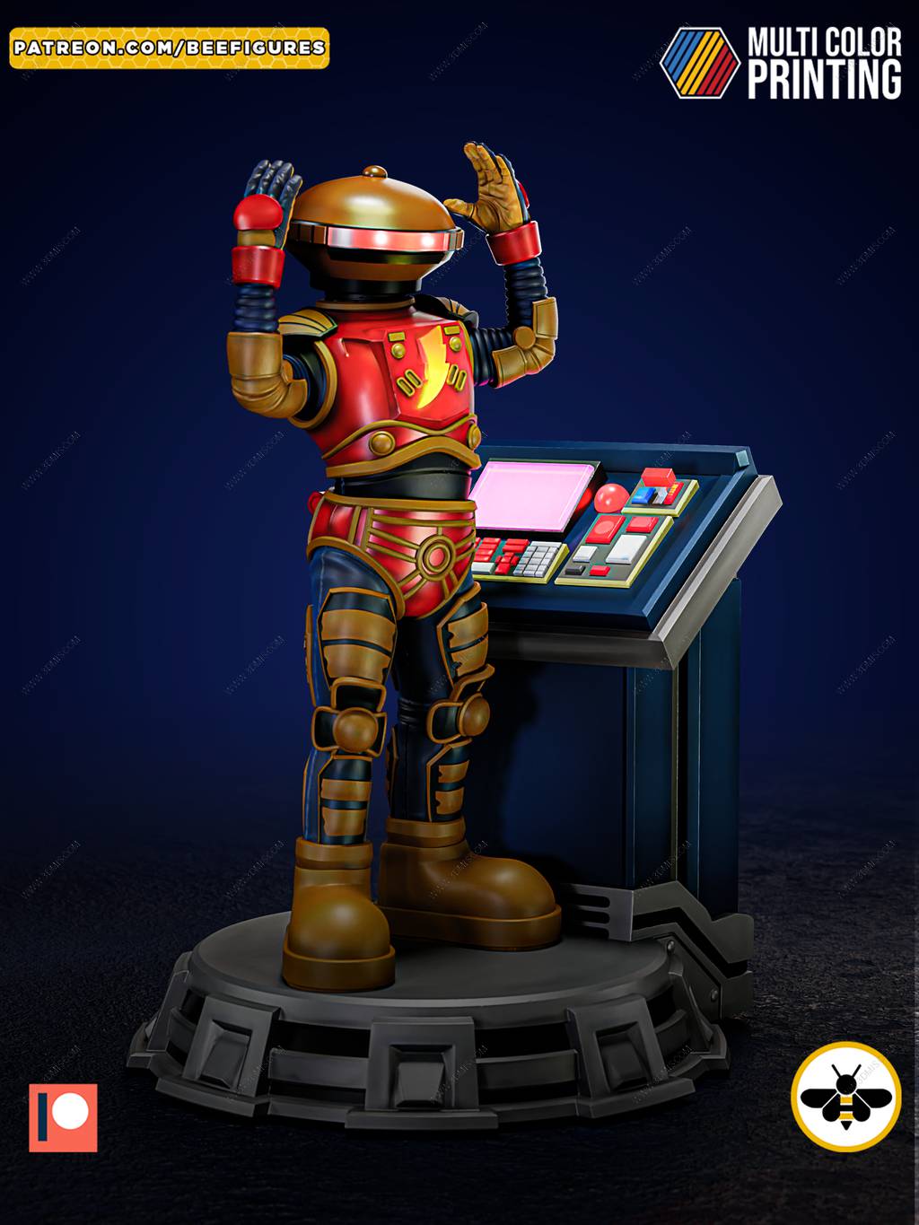 P站图纸印象馆 Bee Figures 恐龙战队 阿尔法5号 Bee Figures 恐龙战队 阿尔法5号