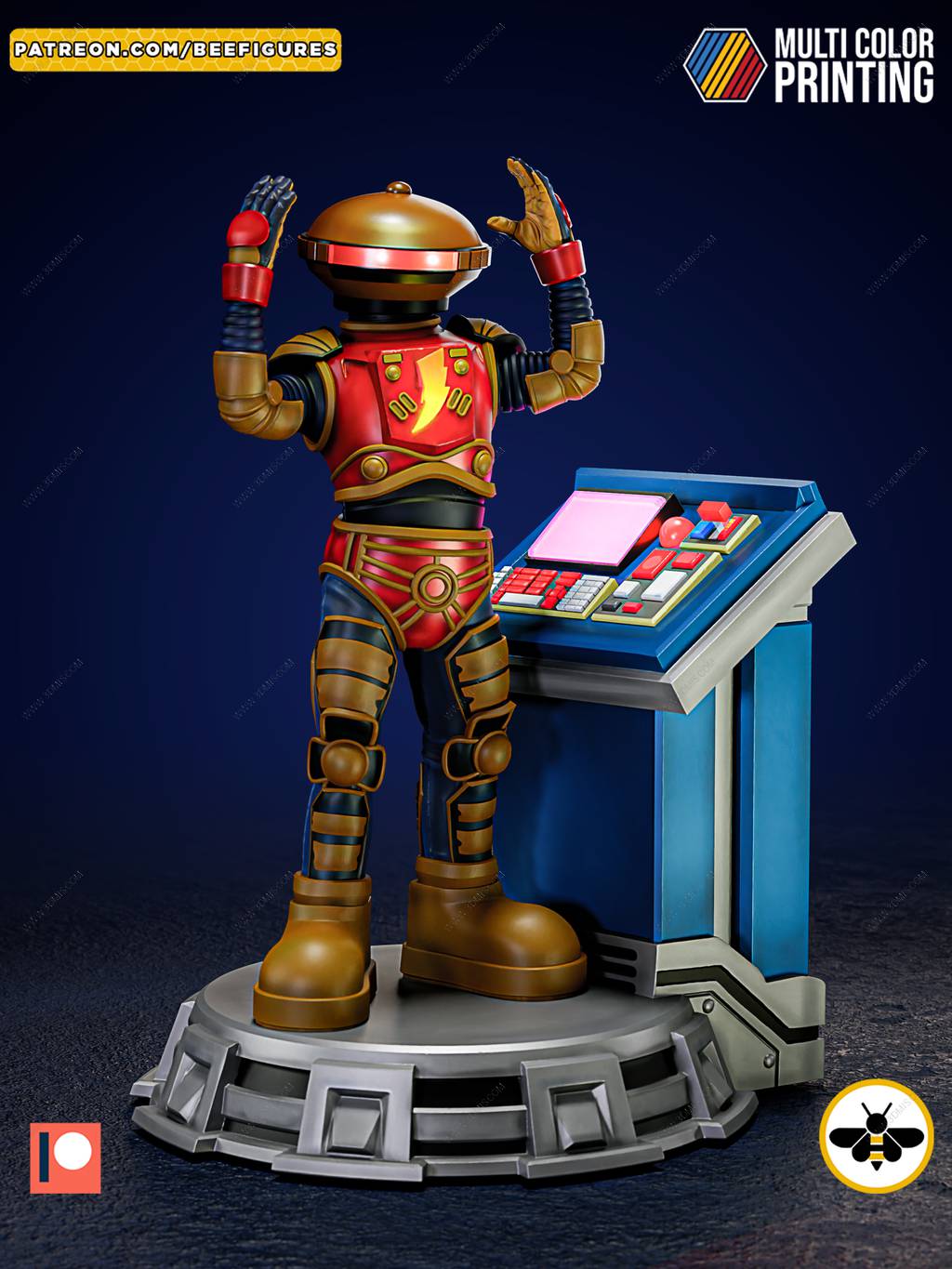 P站图纸印象馆 Bee Figures 恐龙战队 阿尔法5号 Bee Figures 恐龙战队 阿尔法5号