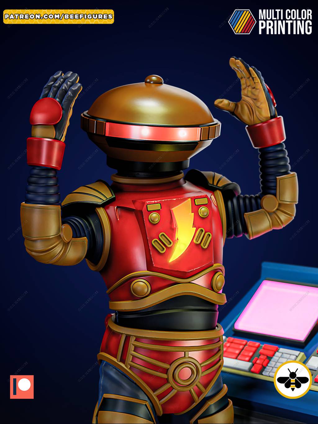 P站图纸印象馆 Bee Figures 恐龙战队 阿尔法5号 Bee Figures 恐龙战队 阿尔法5号