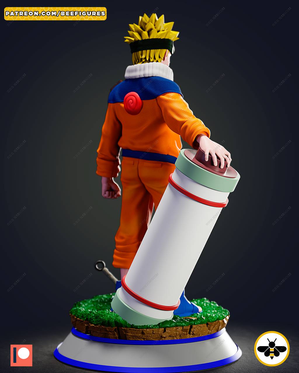P站图纸印象馆 Bee Figures 火影忍者 漩涡鸣人 Bee Figures 火影忍者 漩涡鸣人