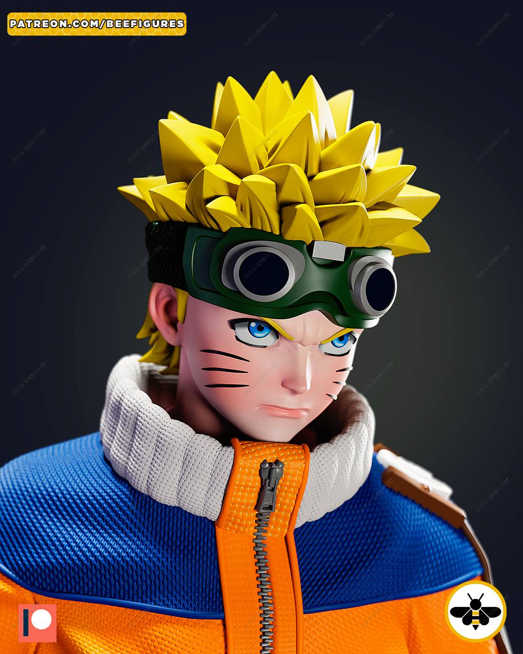 P站图纸印象馆 Bee Figures 火影忍者 漩涡鸣人 Bee Figures 火影忍者 漩涡鸣人
