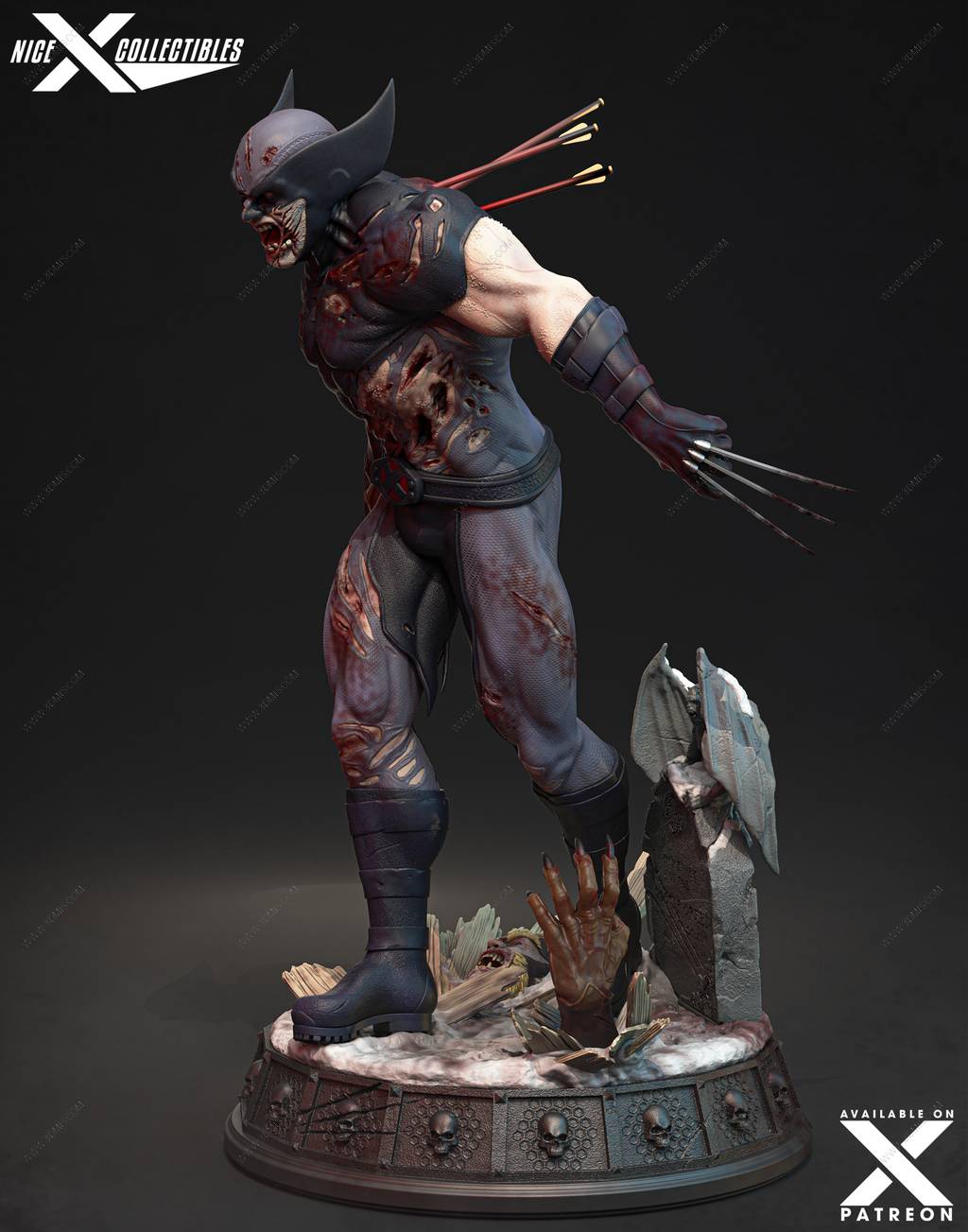 P站图纸印象馆 Nice X Collectibles 漫威 僵尸金刚狼 Nice X Collectibles 漫威 僵尸金刚狼