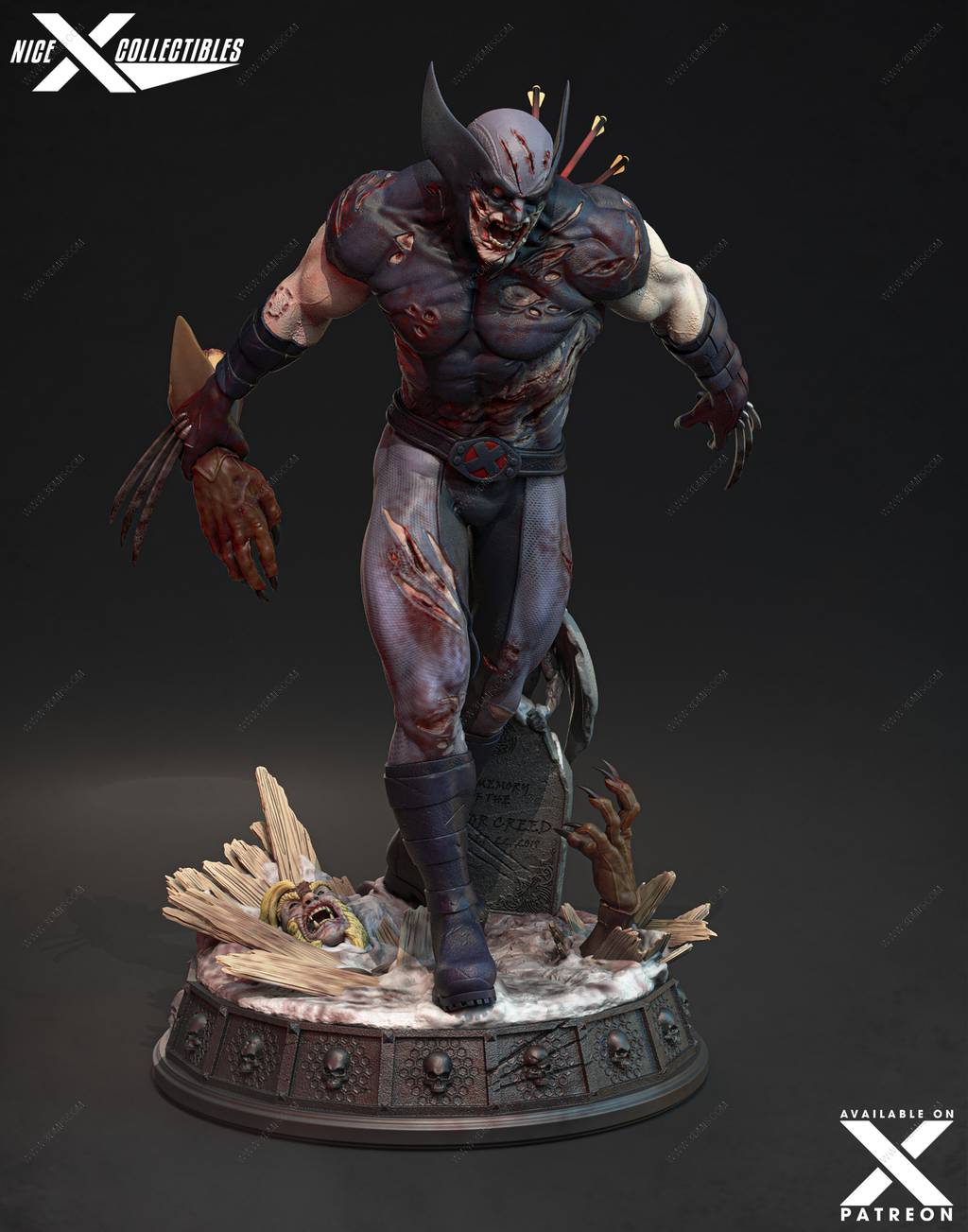 P站图纸印象馆 Nice X Collectibles 漫威 僵尸金刚狼 Nice X Collectibles 漫威 僵尸金刚狼