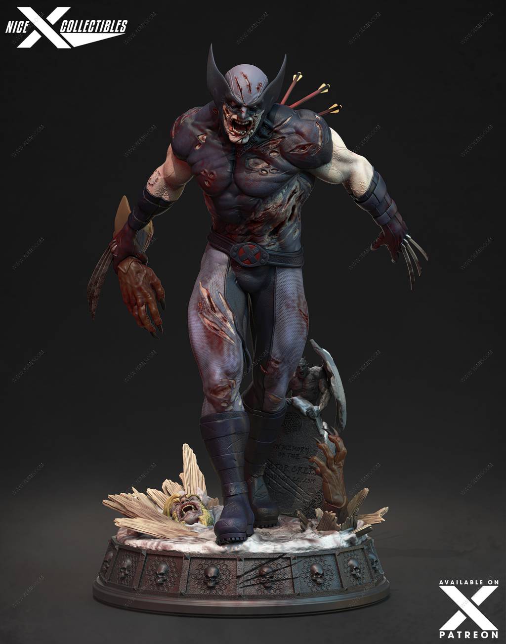 P站图纸印象馆 Nice X Collectibles 漫威 僵尸金刚狼 Nice X Collectibles 漫威 僵尸金刚狼