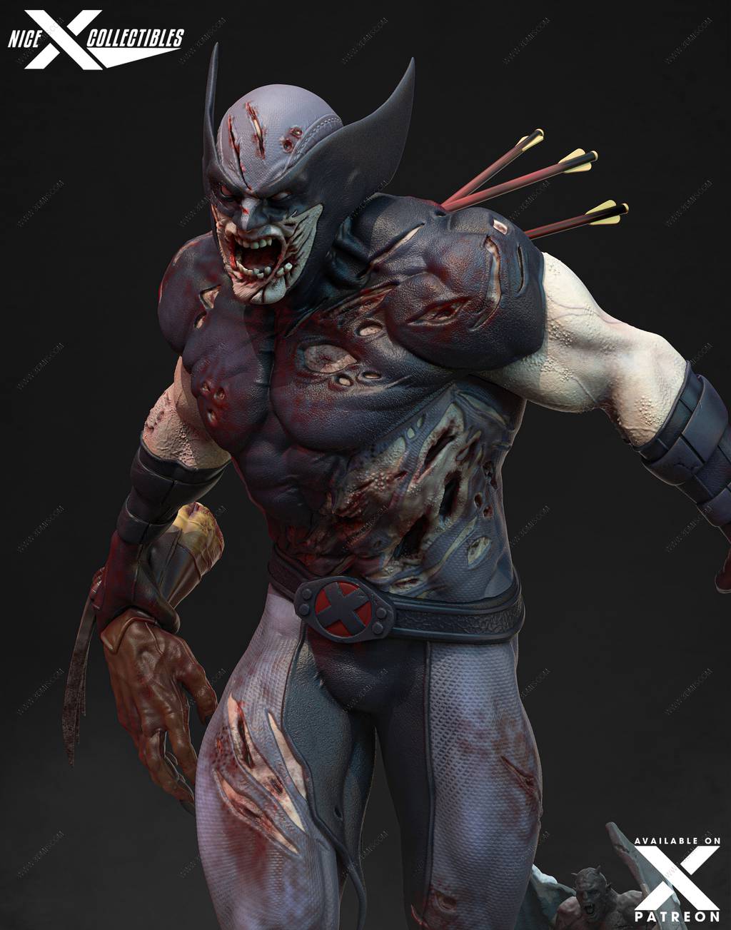 P站图纸印象馆 Nice X Collectibles 漫威 僵尸金刚狼 Nice X Collectibles 漫威 僵尸金刚狼