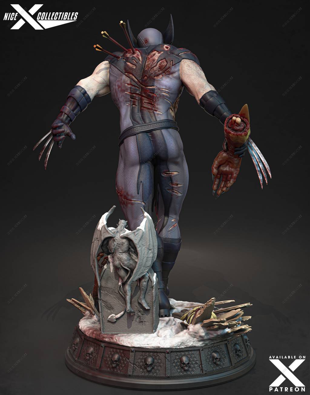 P站图纸印象馆 Nice X Collectibles 漫威 僵尸金刚狼 Nice X Collectibles 漫威 僵尸金刚狼