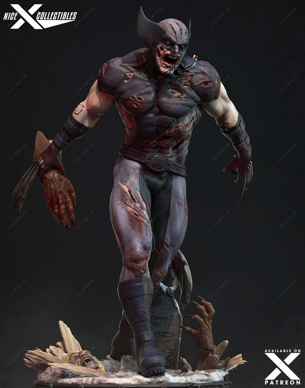 P站图纸印象馆 Nice X Collectibles 漫威 僵尸金刚狼 Nice X Collectibles 漫威 僵尸金刚狼