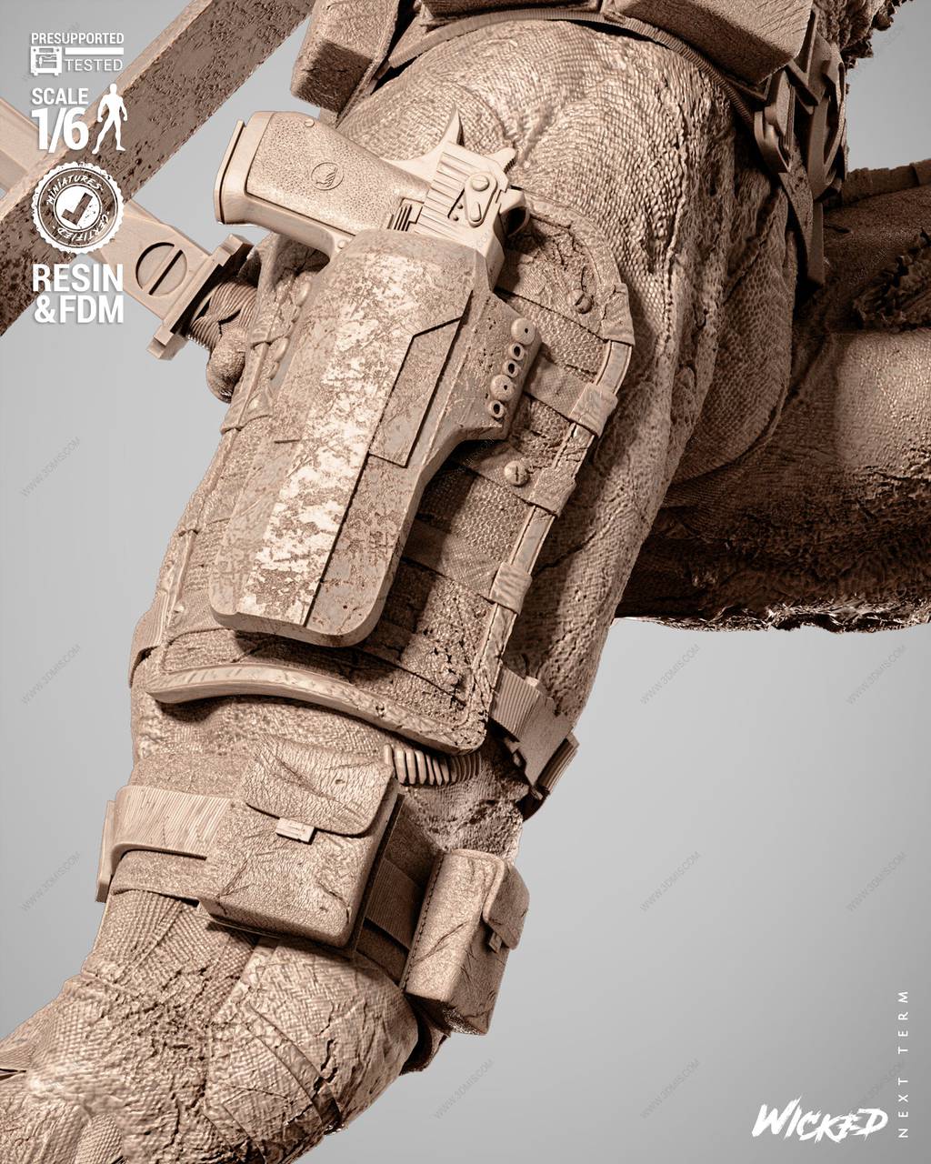 P站图纸印象馆 3DWicked 漫威 僵尸死侍 3DWicked 漫威 僵尸死侍