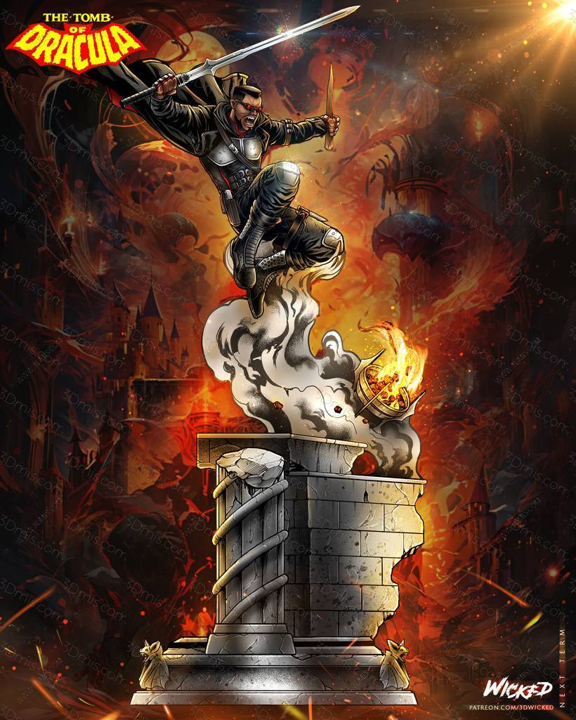 P站图纸印象馆 3DWicked 漫威 刀锋战士 3DWicked 漫威 刀锋战士