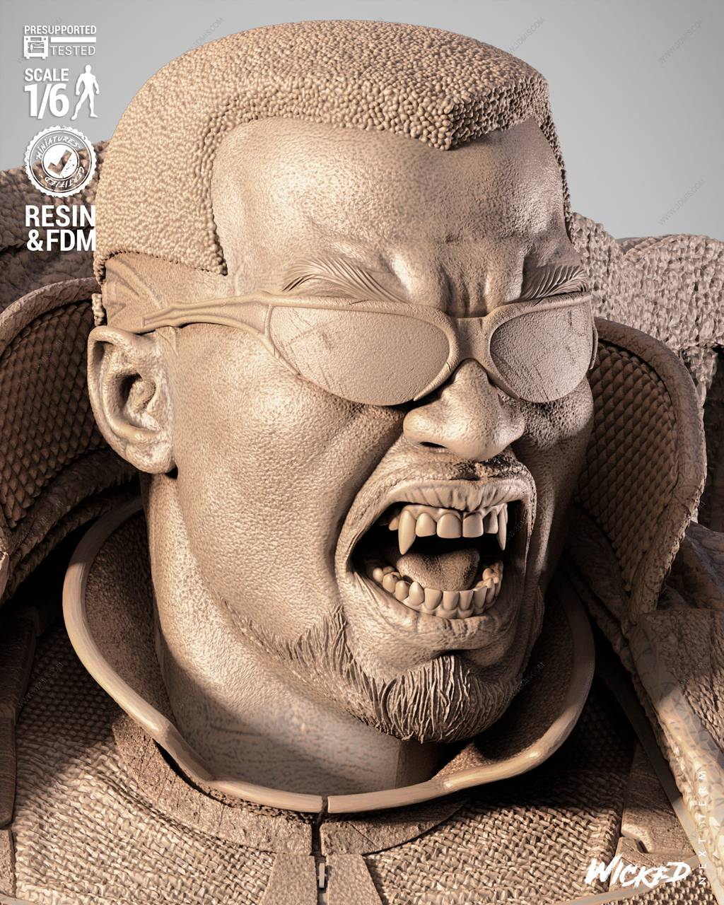 P站图纸印象馆 3DWicked 漫威 刀锋战士 3DWicked 漫威 刀锋战士