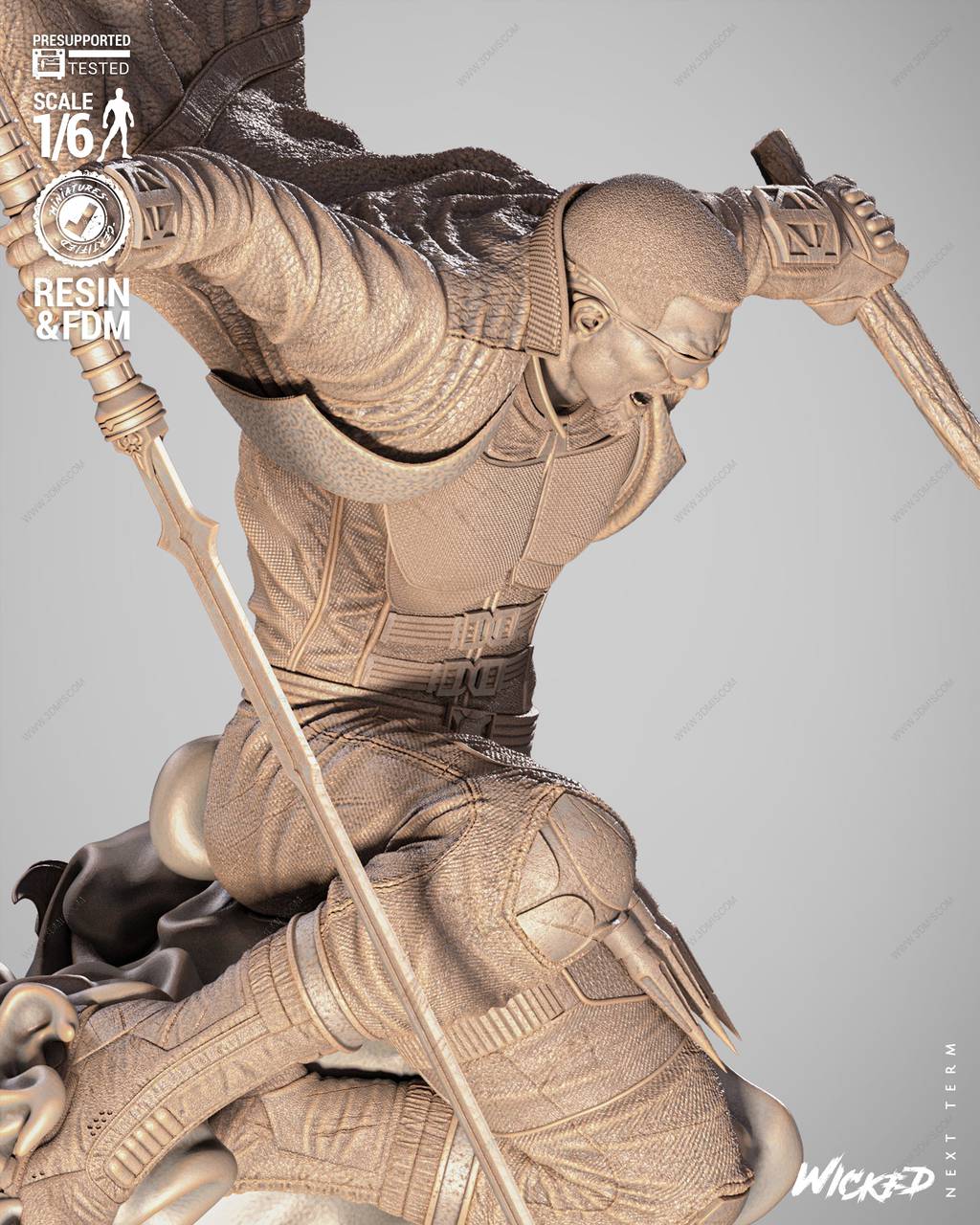 P站图纸印象馆 3DWicked 漫威 刀锋战士 3DWicked 漫威 刀锋战士