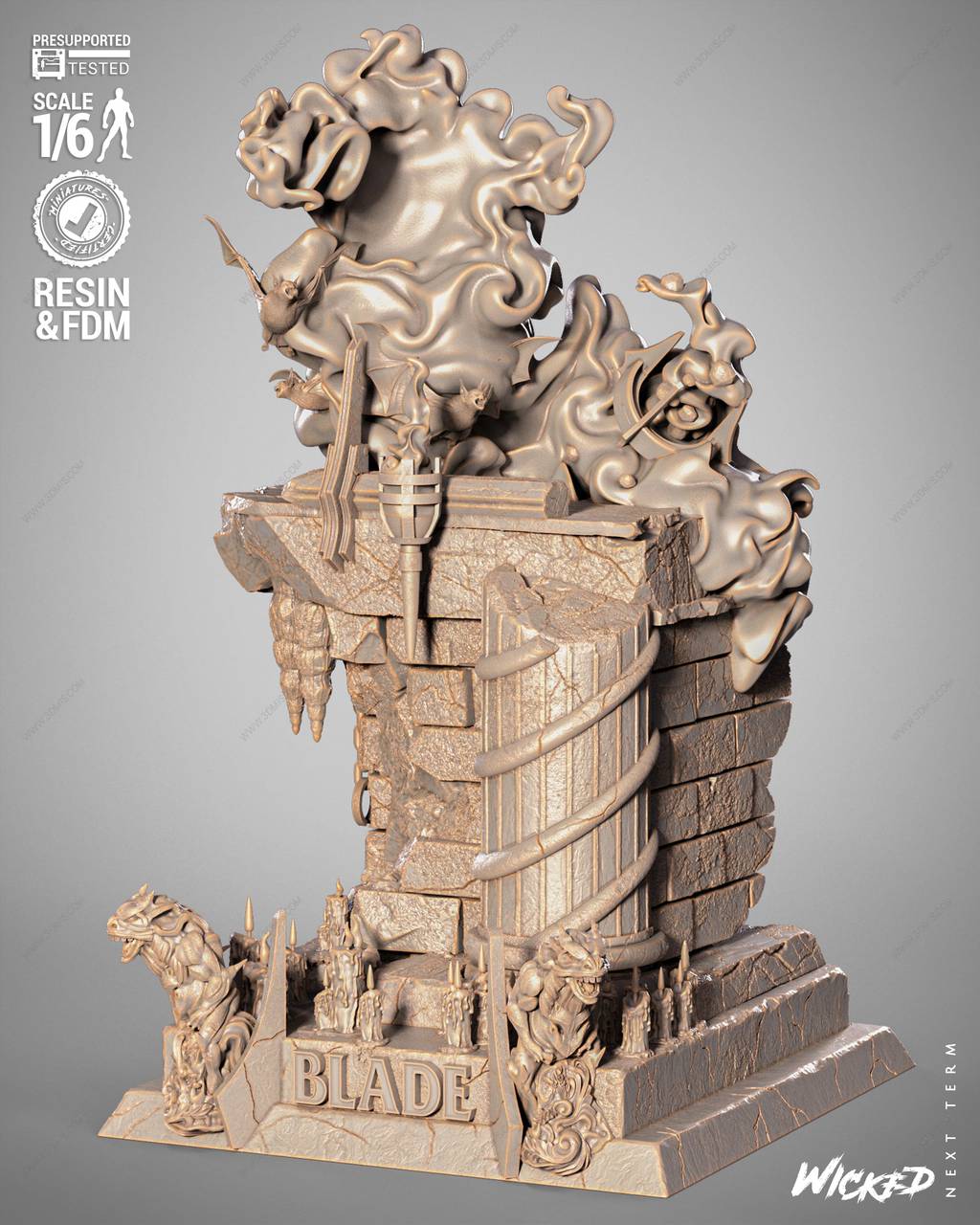 P站图纸印象馆 3DWicked 漫威 刀锋战士 3DWicked 漫威 刀锋战士