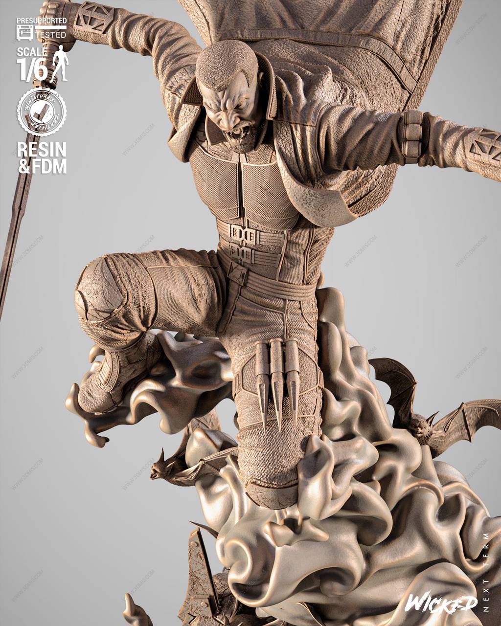 P站图纸印象馆 3DWicked 漫威 刀锋战士 3DWicked 漫威 刀锋战士