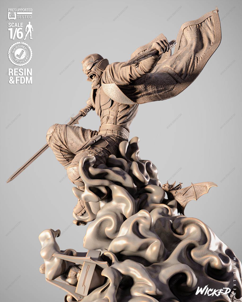 P站图纸印象馆 3DWicked 漫威 刀锋战士 3DWicked 漫威 刀锋战士