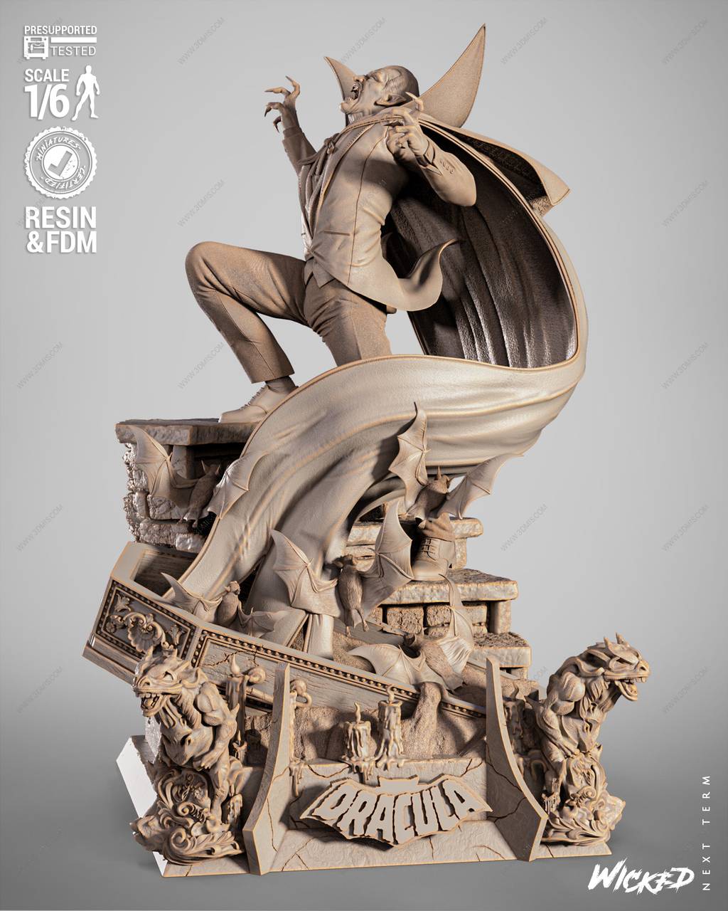 P站图纸印象馆 3DWicked 漫威 德古拉 3DWicked 漫威 德古拉