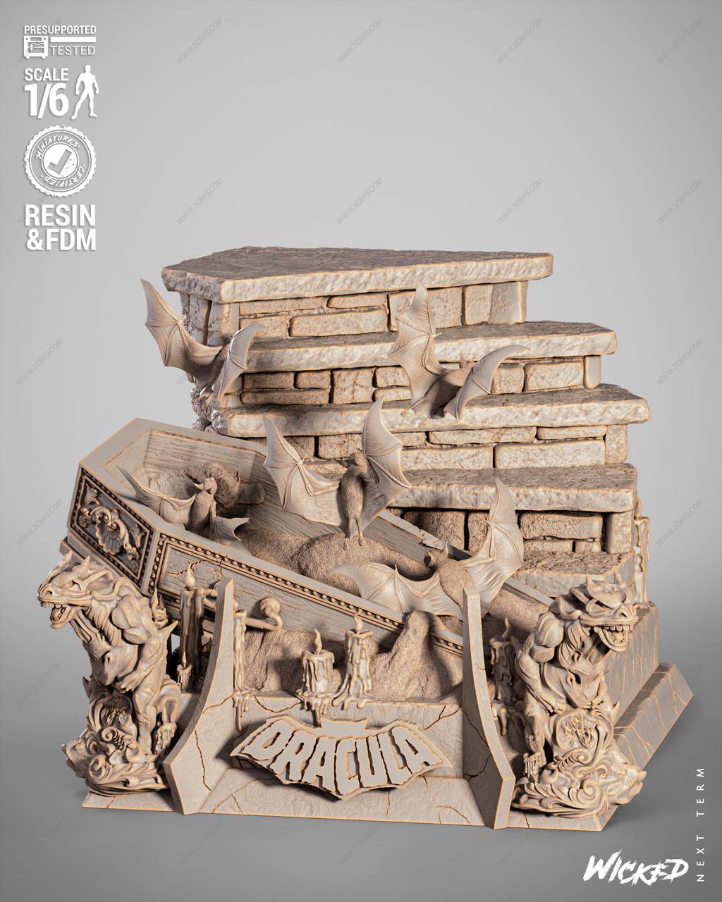 P站图纸印象馆 3DWicked 漫威 德古拉 3DWicked 漫威 德古拉