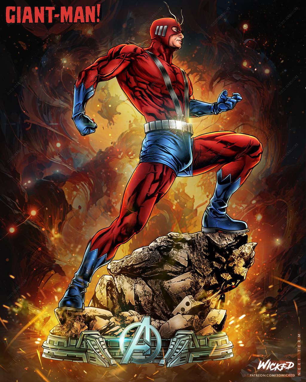 P站图纸印象馆 3DWicked 漫威 巨人侠 3DWicked 漫威 巨人侠