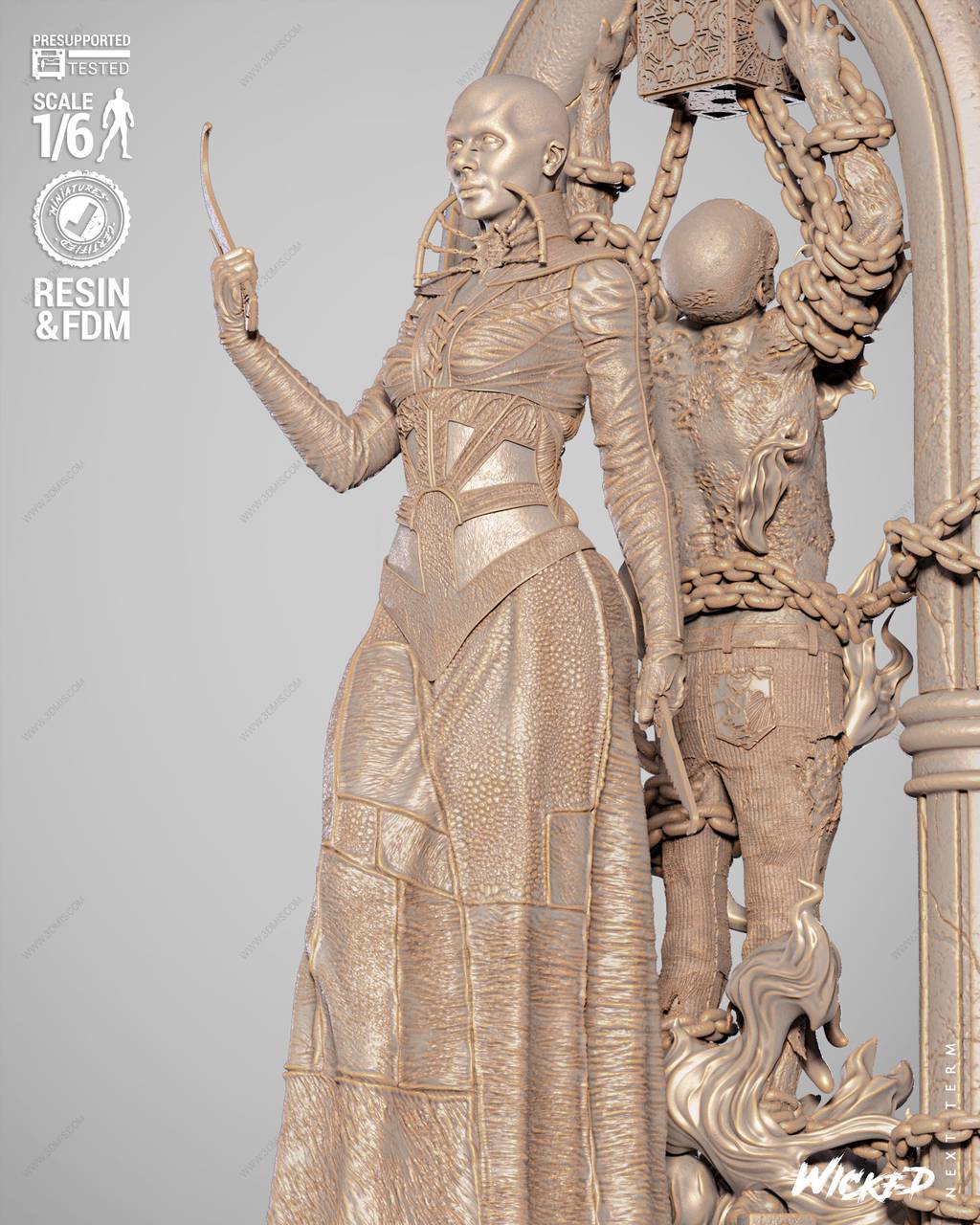 P站图纸印象馆 3DWicked 养鬼吃人 女修士 3DWicked 养鬼吃人 女修士