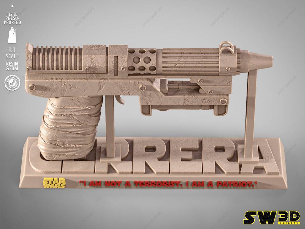 P站图纸印象馆 SW3D 星球大战 索·格雷拉的爆能枪 SW3D 星球大战 索·格雷拉的爆能枪